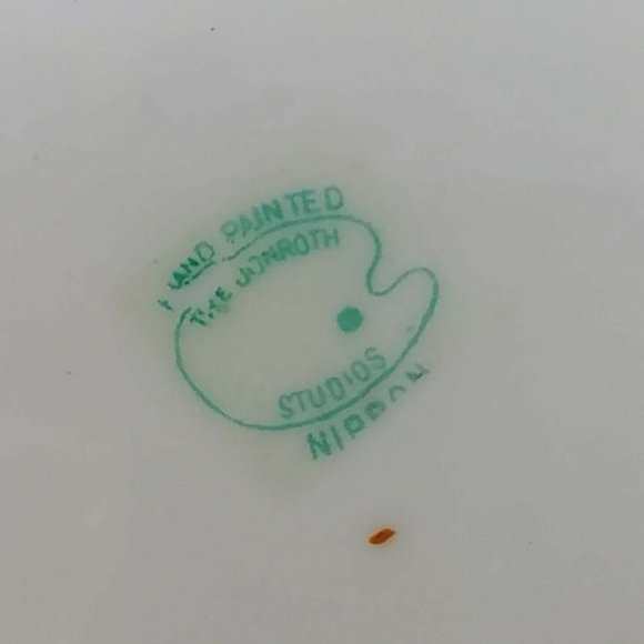 Celery Condiment Dish Bowl Nippon Jonroth Studios Hand Painted 13.5" - Picture 7 of 10